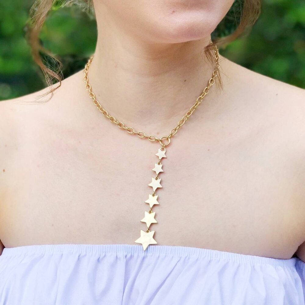 Antlia Six-Star Cluster Pendant Necklace